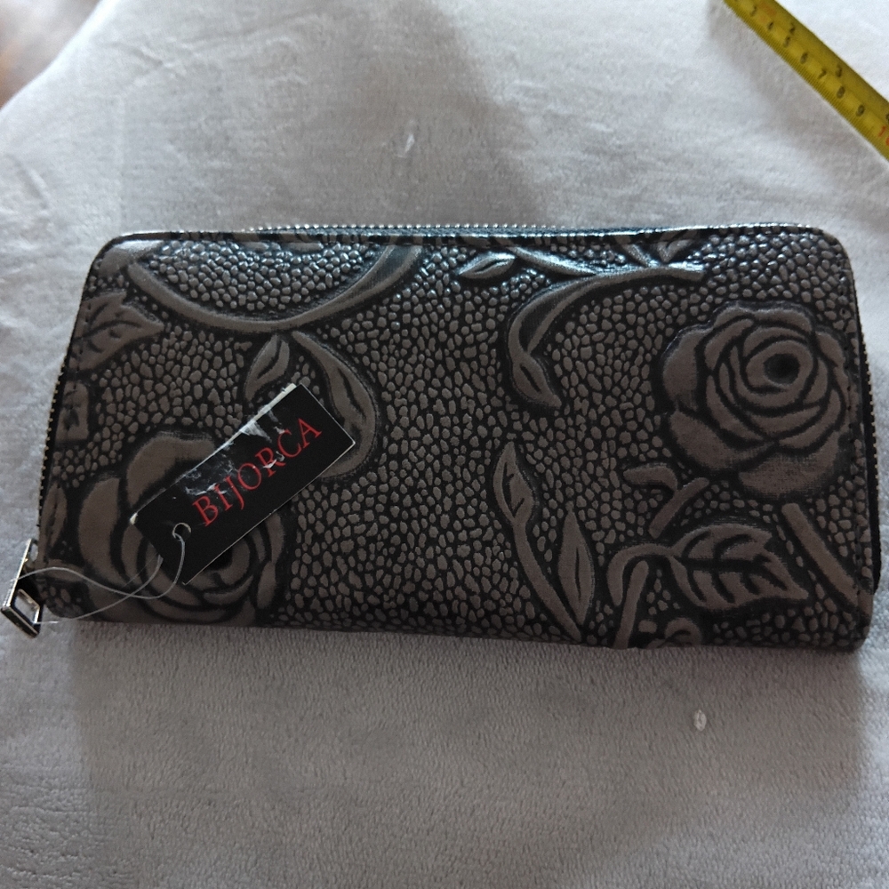 Slate Quilted Wallet